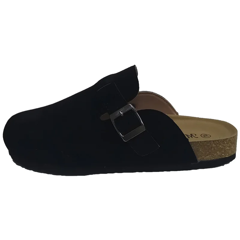 Cross-mirror Amazon couple cork slippers women's 2023 fashion outwear baotou indoor slippers home plus-size shoes