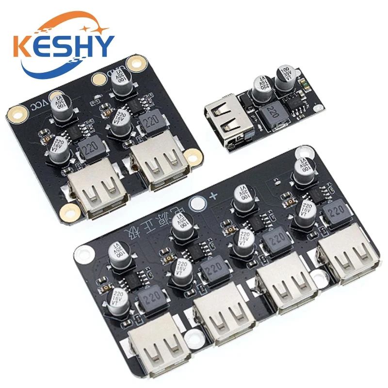 USB QC3.0 QC2.0 DC-DC Buck Converter Charging Step Down Module 6-32V 9V 12V 24V to Fast Quick Charger Circuit Board 3V 5V 12V
