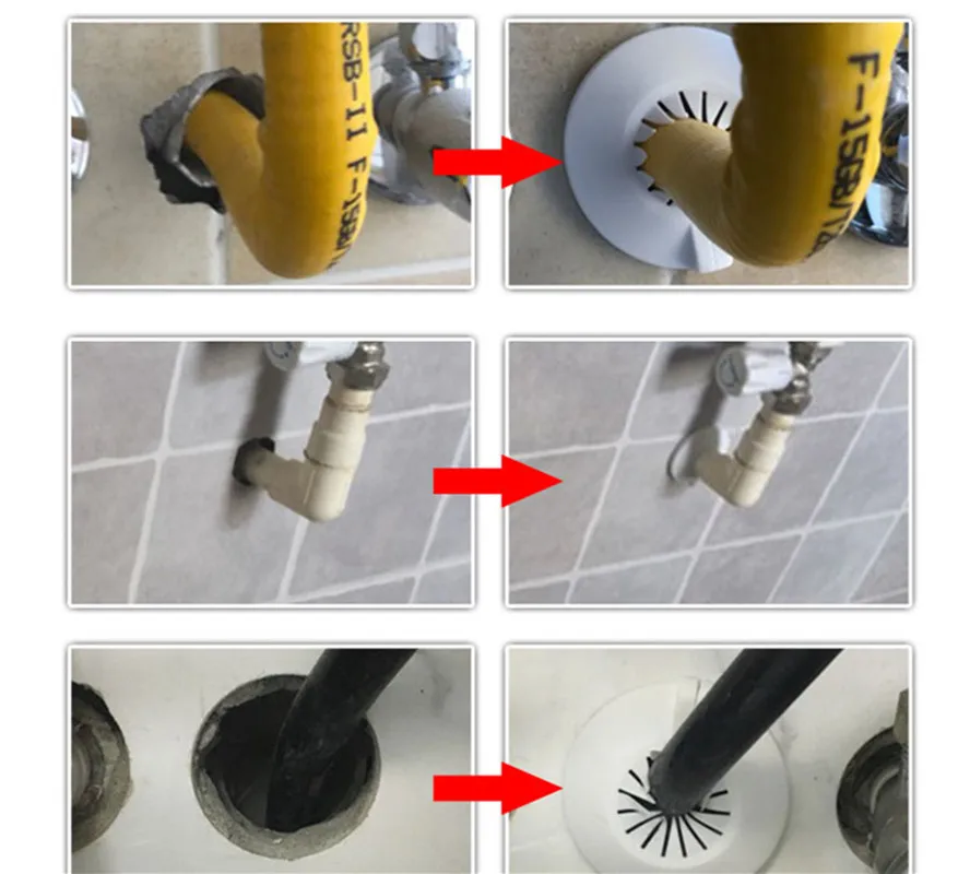 플라스틱 벽 구멍 덕트 커버, 샤워 수도꼭지 앵글 밸브, 파이프 플러그 장식 커버, 스냅온 플레이트, 주방 수도꼭지 액세서리, 1 개