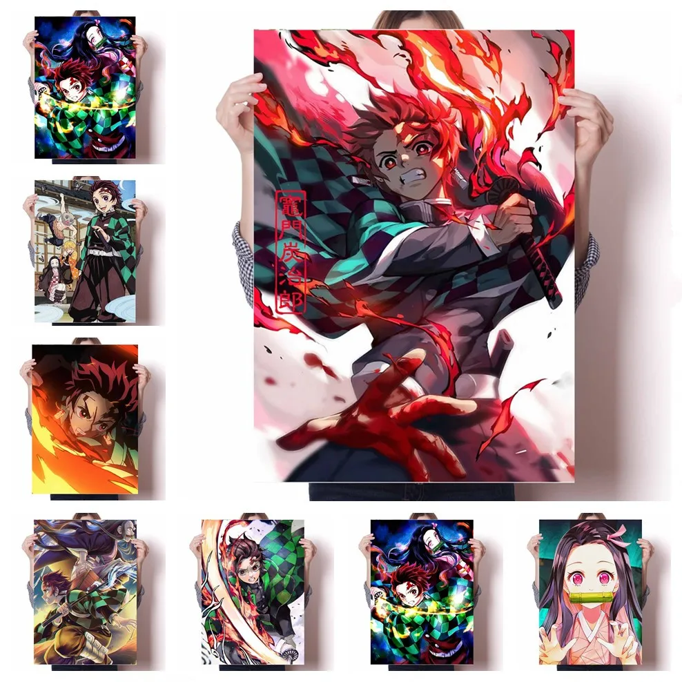 5D Diamond Painting Demon Slayer's Blade Charcoal Ji Anime Cross Stitch Kit Diamond Mosaic DIY Diamond Embroidery Home Decor