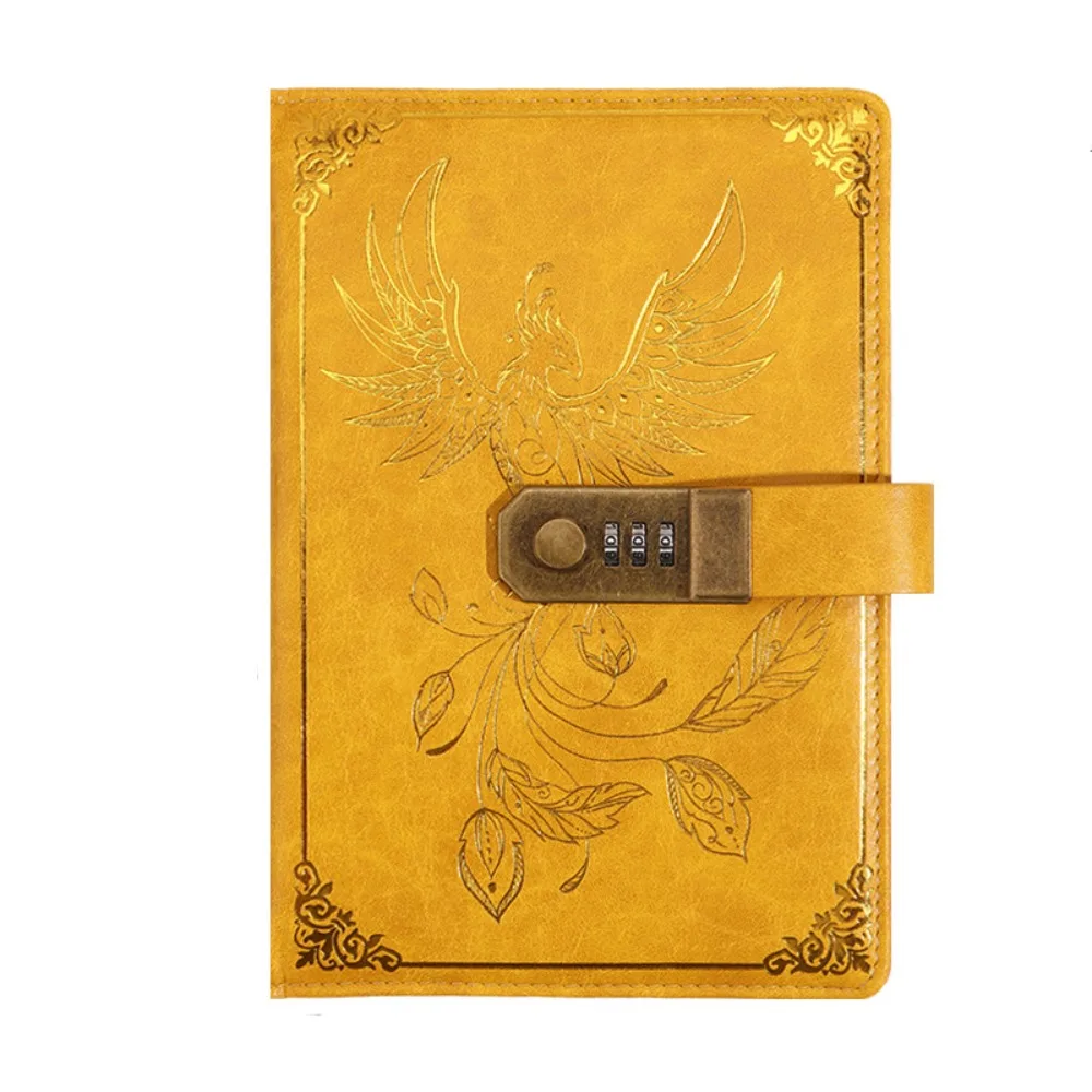 Stationery Password Notebook Diary Book Protecting Secrets A5 Notebook with Lock Smooth 200 Pages Travelers Journal