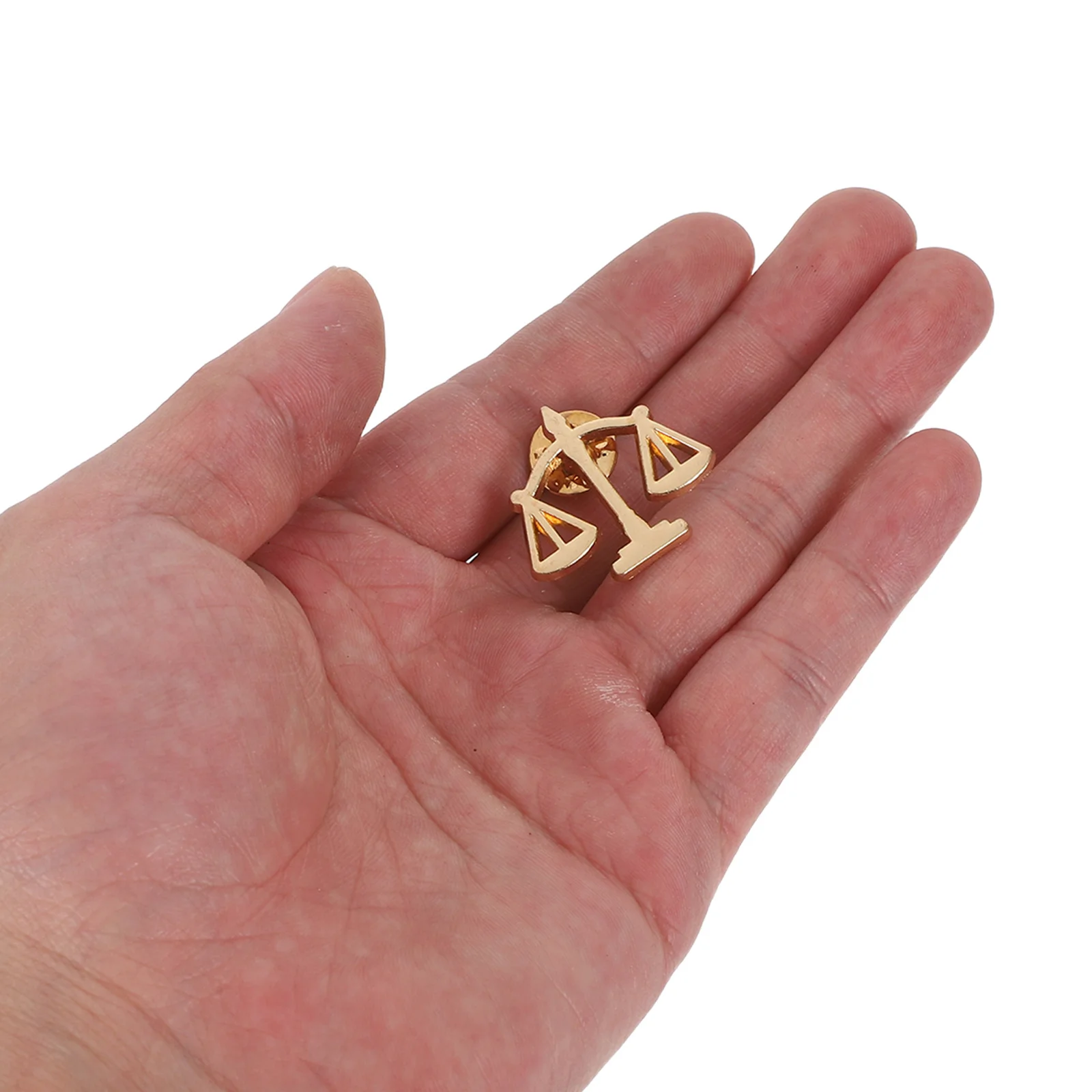 

6Pcs Metal Balance Scale Brooch Pins Law Lapel Pins Judge Collar Brooches Inspirational Libra Scales Pin Men's Suit Accessories