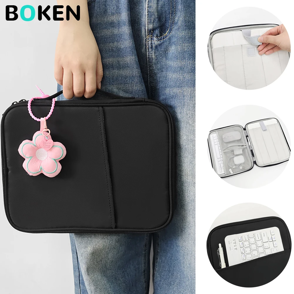 

Сумка-чехол для планшета с цветочной подвеской 9 11 дюймов для iPad Air/Mini, сумка для планшета Samsung, портативная сумка Xiaomi для поездок на работу