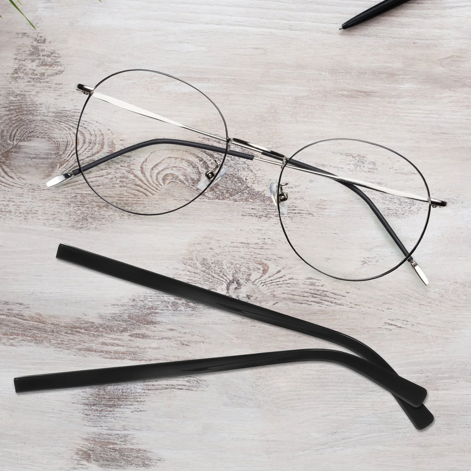 

Eyewear Accessories 1 Pair Universal Eyeglasses Sunglasses Arm Legs Metal Replacement Temple Glasses Repair Kit Parts