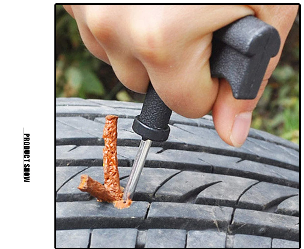 Commercial Grade Tubeless Tyre Puncture Repair Tools Rubber Strips Glue for Car Truck Motorbike Fleet Maintenance