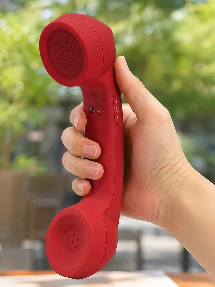 Bluetooth-compatible Retro Phone Handset Wireless Telephone Receiver with Comfortable Call Compatible with Various Mobile Phones