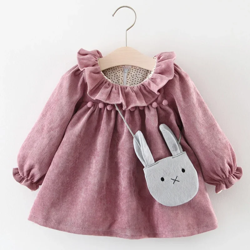 

Melario Baby Girls Dresses Autumn Baby Girls Clothes Casual Cartoon Knit Kids Princess Dress Cotton Newborn Kids Clothing