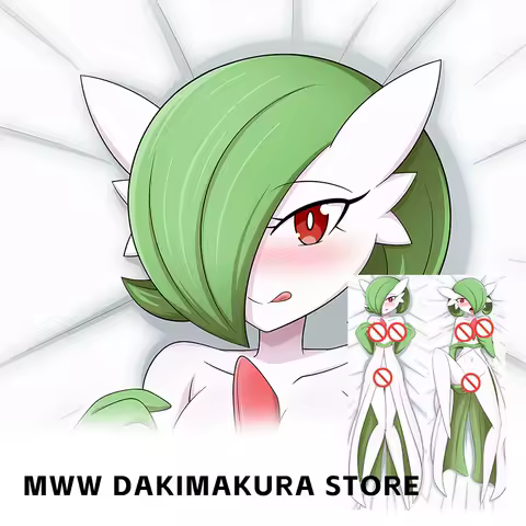 Gardevoir Furry Dakimakura 2WAY Hugging Body Pillow Case Anime Pillow Cushion Cover