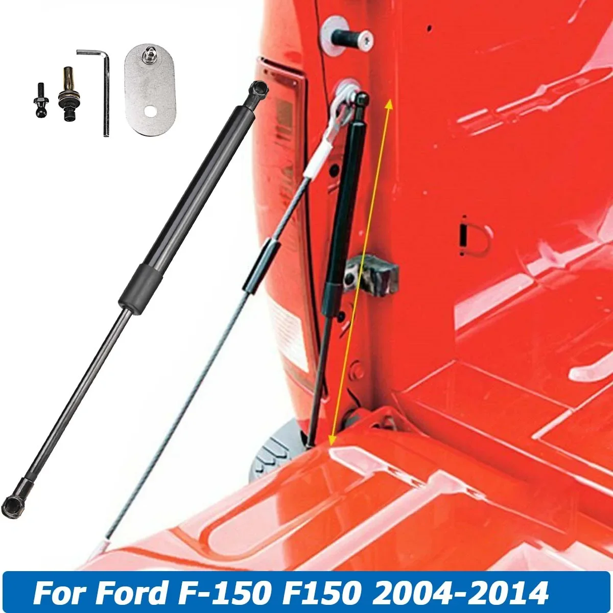 Dz43200 porta traseira do tronco auxiliar strut haste hidráulica barras de braço de suporte de elevador de choque para ford f150 F-150 2004-2014