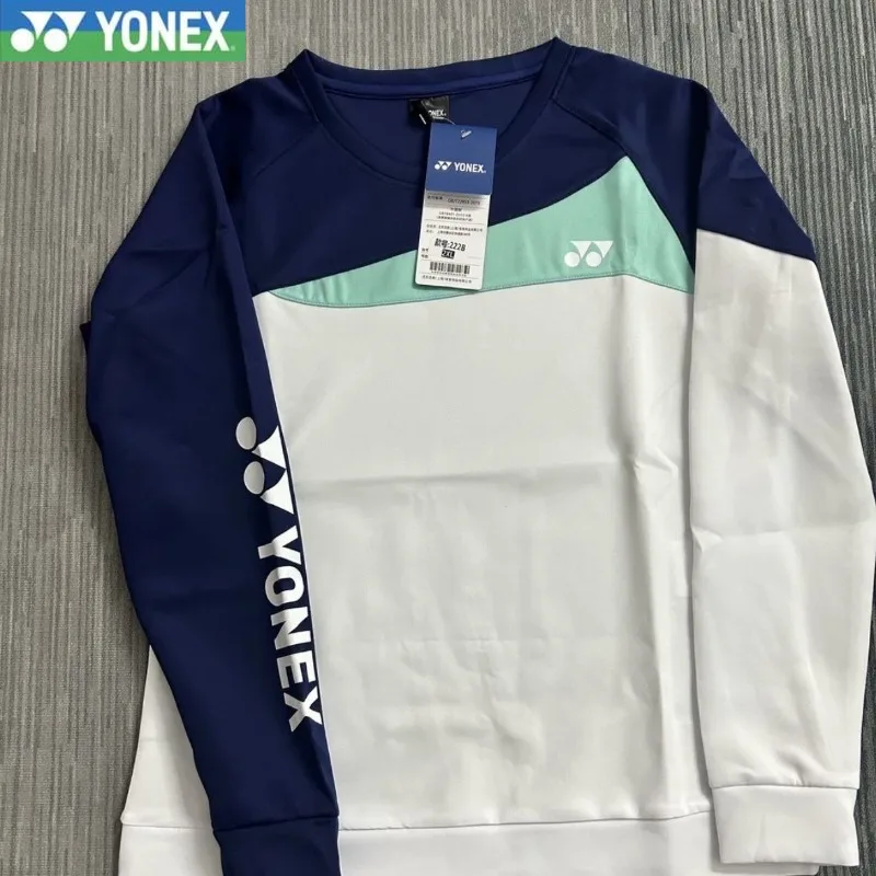 YONEX 2024 New Long-sleeved Badminton Jersey Men's and Women's Sweaters Sports Training Quick-drying Breathable Jacket