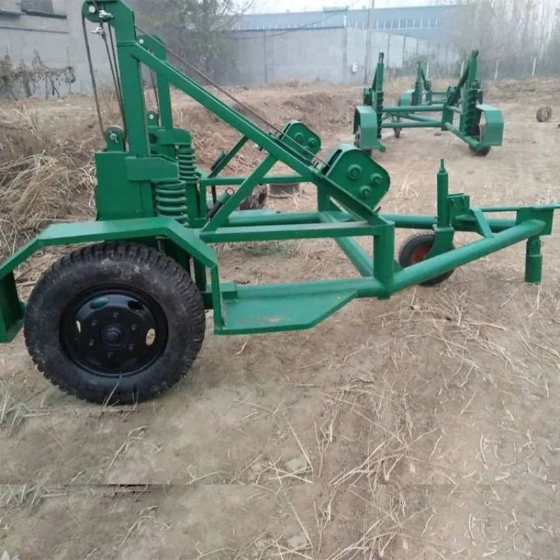 

Steel wire cable pay-off truck, retractable cable trailer 8T lightweight mechanical cable trailer