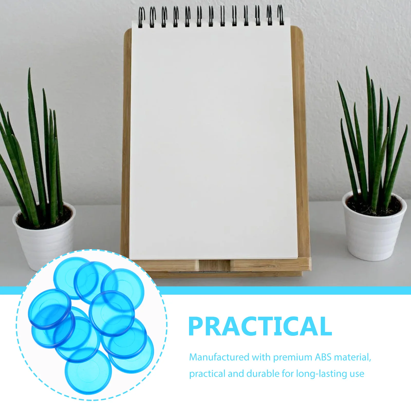 44pcs Plastic Leaf Binder Book Binding Discs Premium Abs Smooth Surface Home Office School Round Binder Rings Discbound