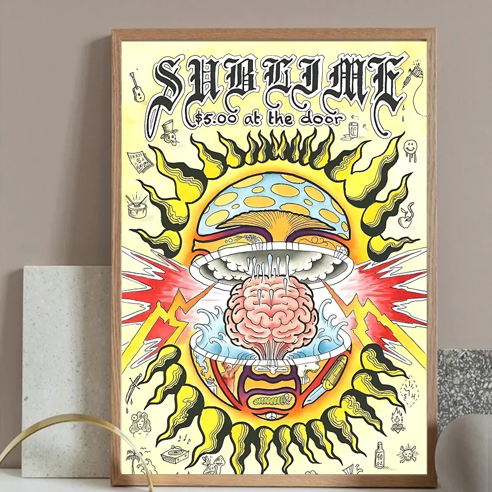 Band S-Sublime Mix Poster Prints Wall Painting Bedroom Living Room Wall Bar Restaurant Sticker Large