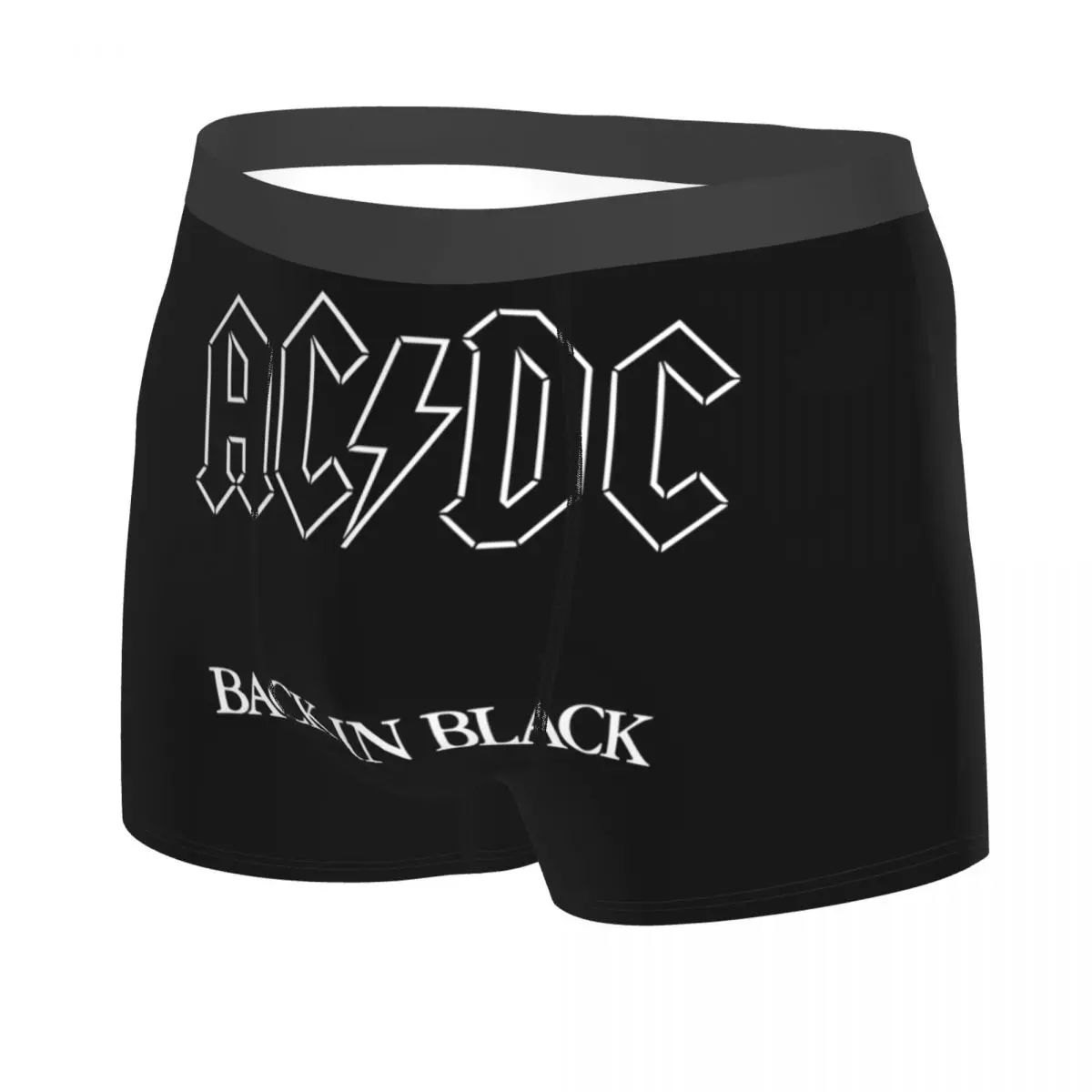 Boxer Underpants Shorts Ac And Dc Power Up Rock Party Panties Male Comfortable Underwear for Homme Man Boyfriend Gifts
