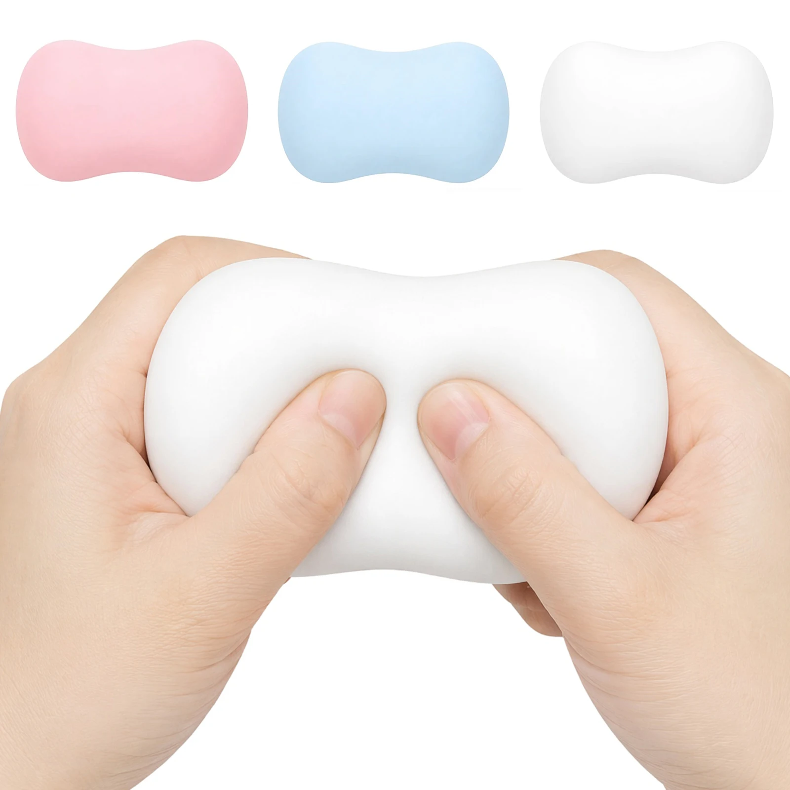 Fake Soap Sensory Squeeze Ball ASMR Crispy Bead Filled Toy Simulated Soap Toy for Office Teens