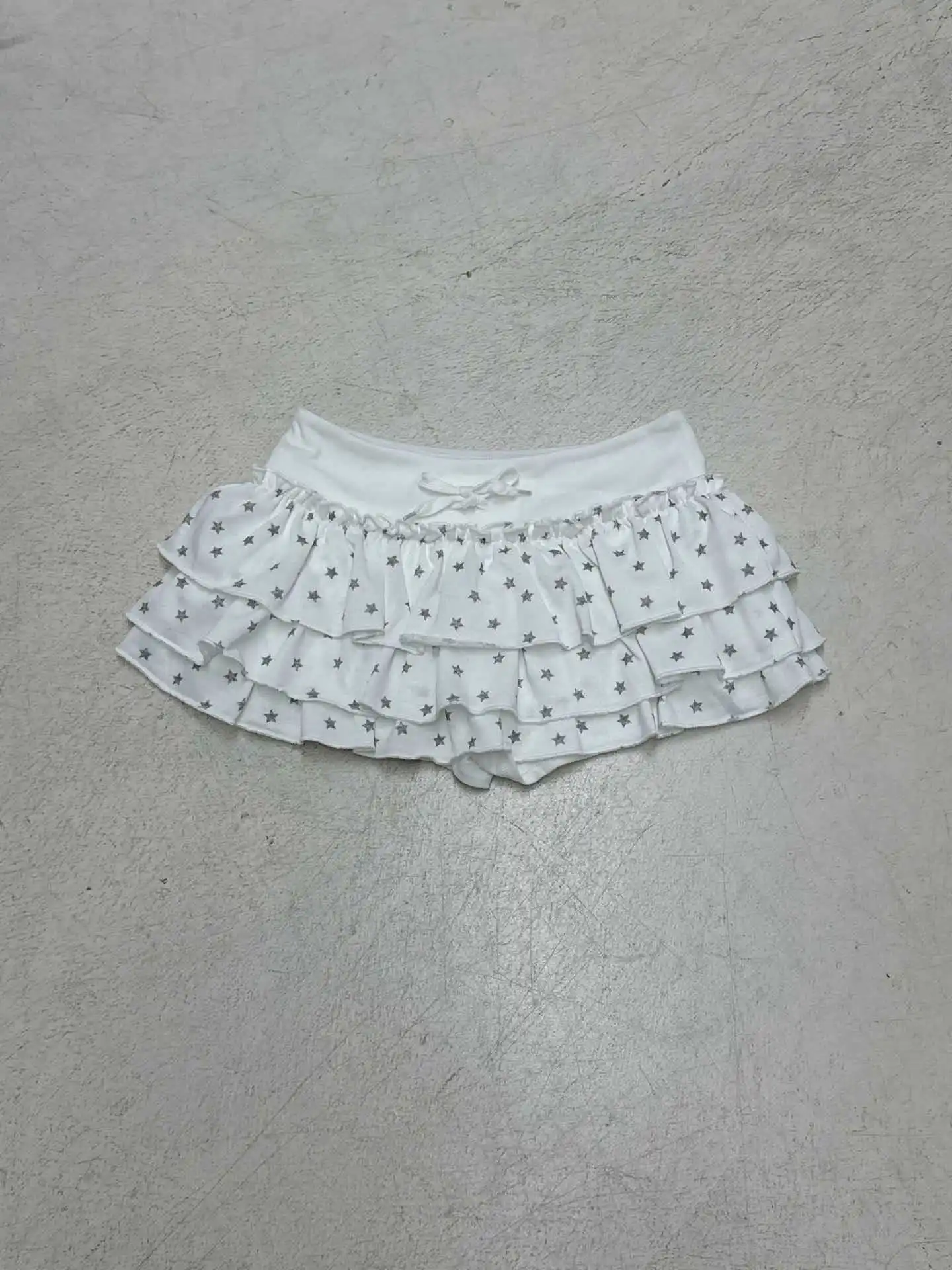 Moda coreana che dimagrisce con coulisse stella stampa dolce moda torta gonna da donna