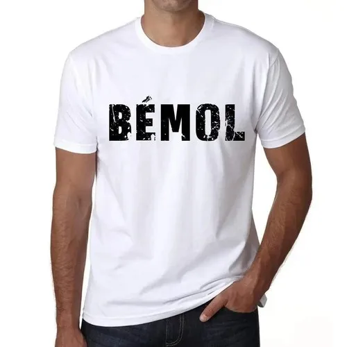 Camiseta ULTRABASIC para Hombre Bémol Bémol, Camiseta Gráfica Ecológica