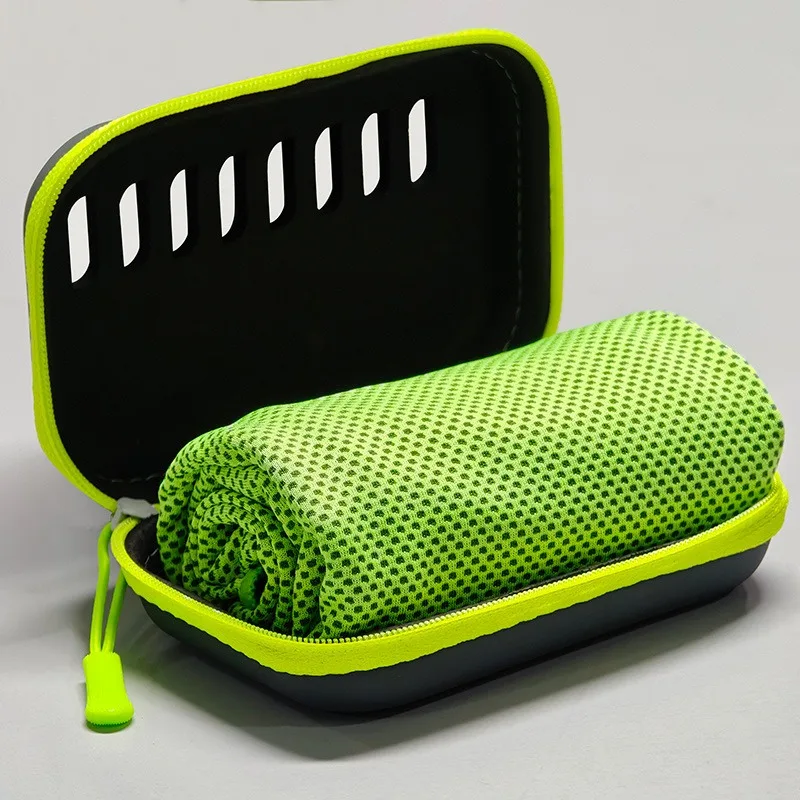 Toalla Refrigerante de Viaje, Toalla Deportiva Refrescante, Toalla de Enfriamiento Rápido, Toalla Refrigerante para Correr con Caja