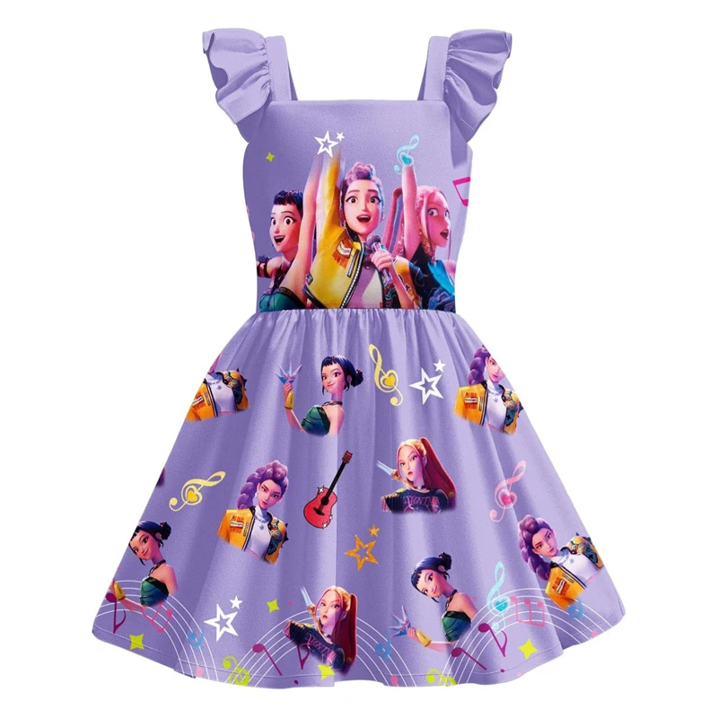 Kpop الساحرة هنتر مجموعة رومي ميرا زوي تأثيري حلي الفتيات فستان ثوب النوم شيطان هنتر أنثى المعبود مجموعة أزياء مسرحية #3