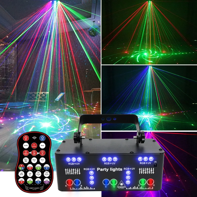 YSH 21Eyes Auto Dance Table Lamp DMX-512 Strobe Light Voice Control UV Lights LED Stage Wedding Ntegrating Flicker Leisure Bar