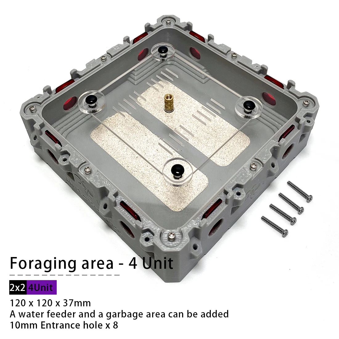 antアイテム Lego】Large Expandable Foraging Area Arena for Modular Formicarium