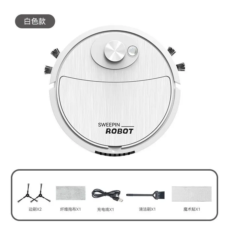Robot aspirateur 3-en-1 Lenovo, aspirateur intelligent pour la maison, nettoyage automatique, aspira