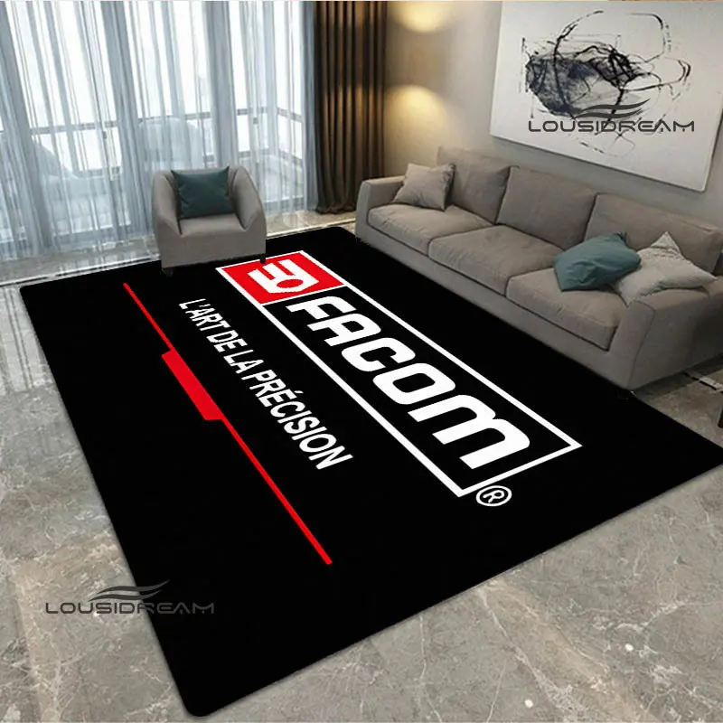 FACOM logo printing carpet fashion logo living room bedroom beautiful non-slip carpet photography props birthday gift