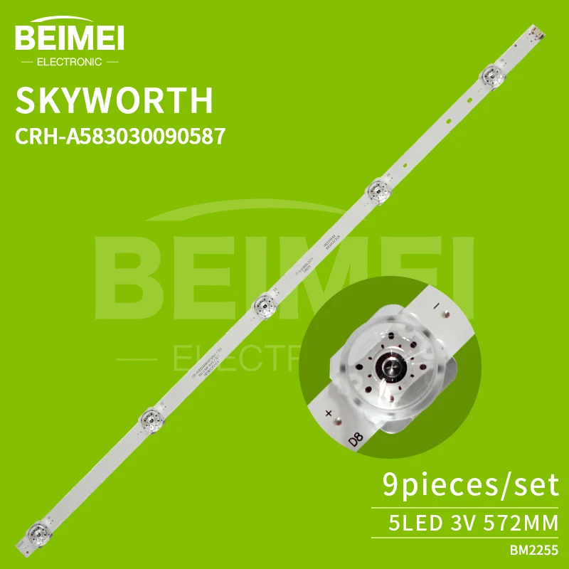 backlight light bar of led television CRH-A583030090587 led light strings Skyworth 58 g5q 58 58 g50 g60 will be TV LED 9pcs/set