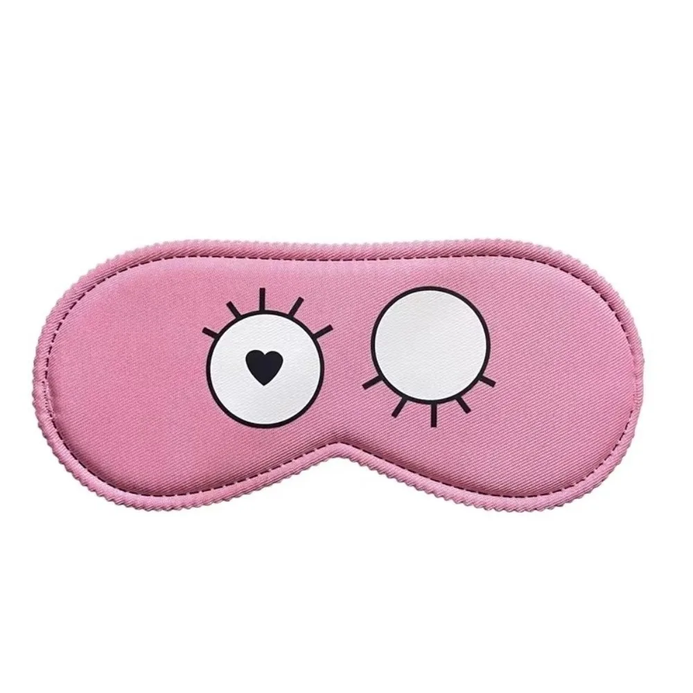 New Cartoon Pattern Sleep Mask Light Blocking Concave Eye Cover Adjustable Breathable Comfort Blindfold for Women Men