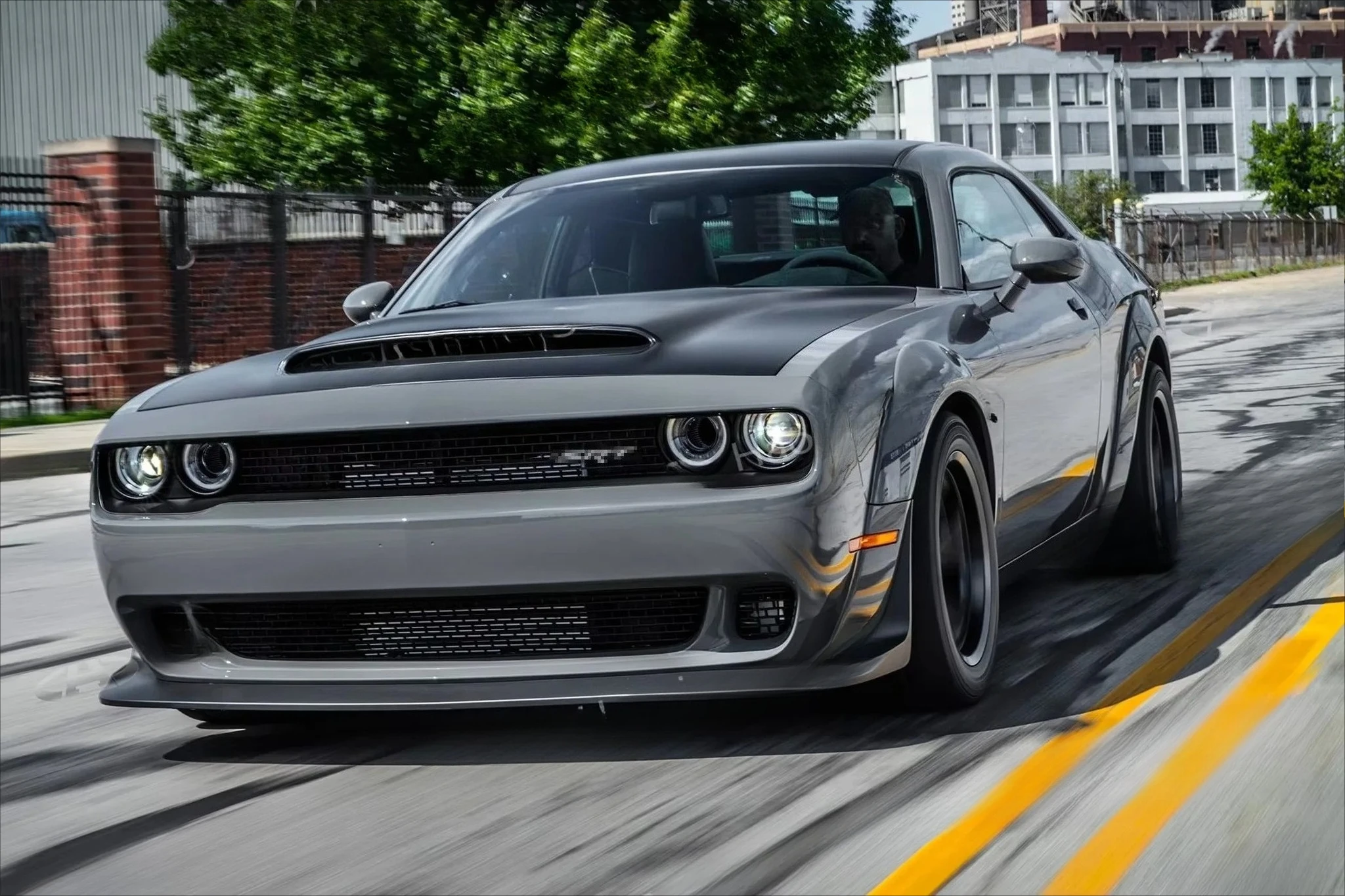 

For Challenger 2015 To 2022,Accessories Auto Front Bumper Cover with Widebody Fender Flares,Demon Style Car Body Kit