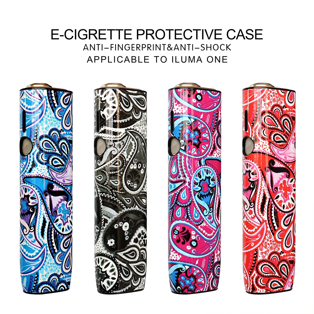 

RUORUO 4 Colors Pattern Leather Skin Case for IQOS ILUMA ONE Replaceable E Smoking Box for ICOS ILUMA ONE Accessories