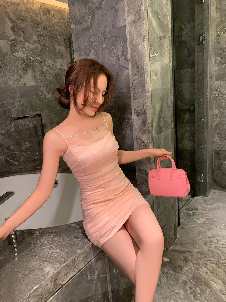 

Розовая женская юбка-полусолнце с одним ремнем, утягивающая, с высокой талией, для повседневной носки, летняя новинка