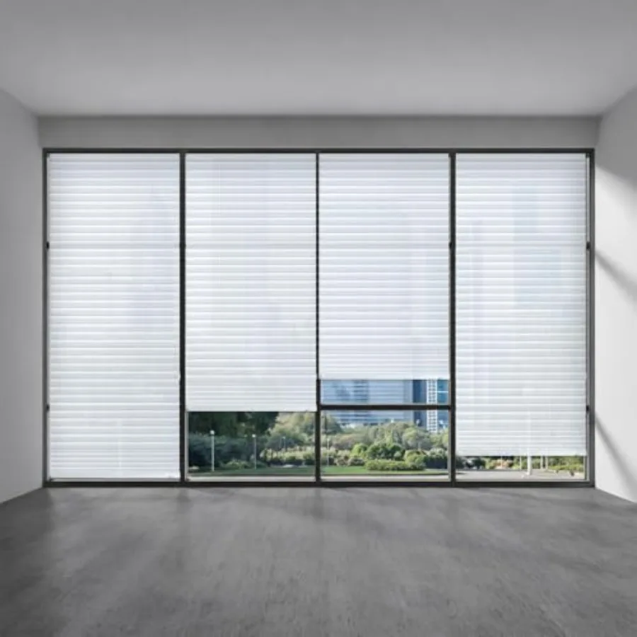 

9 Pcs 35 x 110 Inch Temporary Blinds for Sliding Doors No Tools Cut to Size Fabric Paper Pleated Shades Adhesive Privacy Blinds