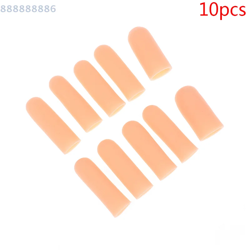 10 قطعة/المجموعة سيليكون جل أنبوب اليد الضمادات حماة الأصابع لتخفيف الآلام الإبهام قبعات للراحة والدعم