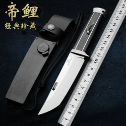 Premium ZDP-189 Steel Fixed Blade Knife for Outdoor Activities and Survival, Perfect Men's Gift