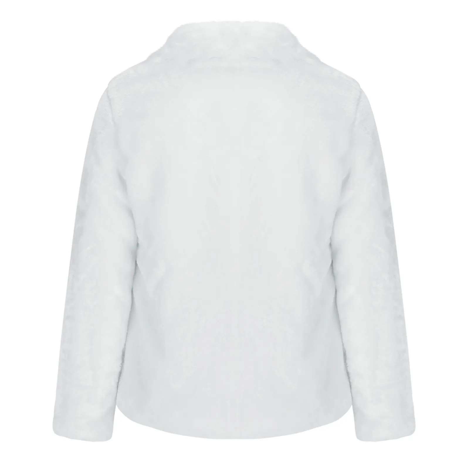 Manteau Blanc Élégant en Fausse Fourrure pour Femme, Veste de Luxe, Nouvelle Mode d'Hiver Chaude à Manches sulf, 2024