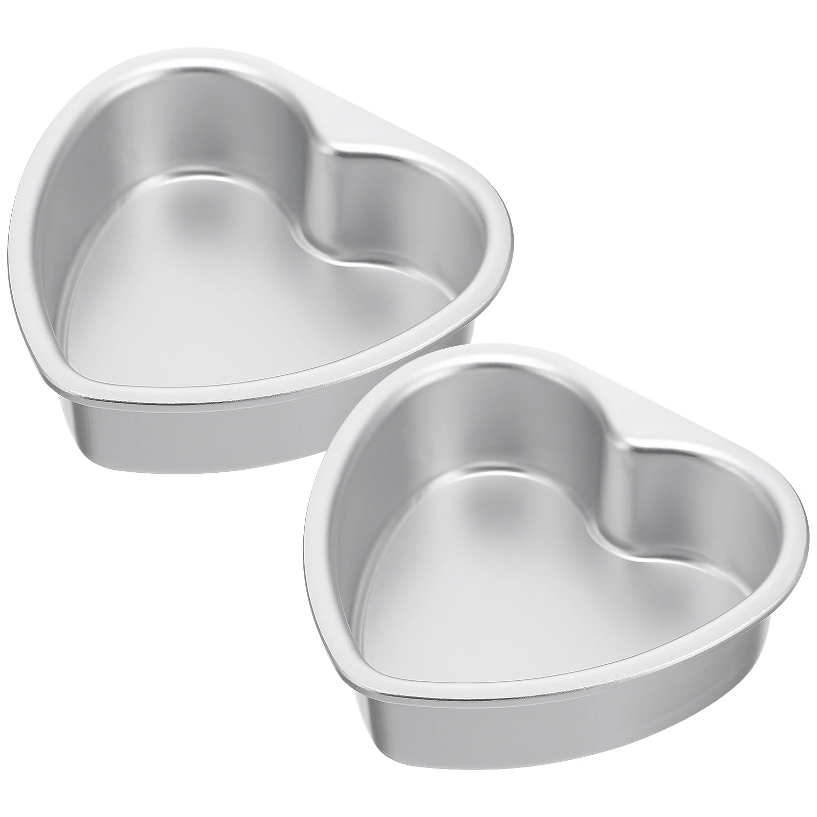 

2Pcs Cake Heart Ring Biscuit Baking Tool Metal Heart Cake Making Mold Heart Cake Pan Cakes Pan with Removal Bottom Baking Mold