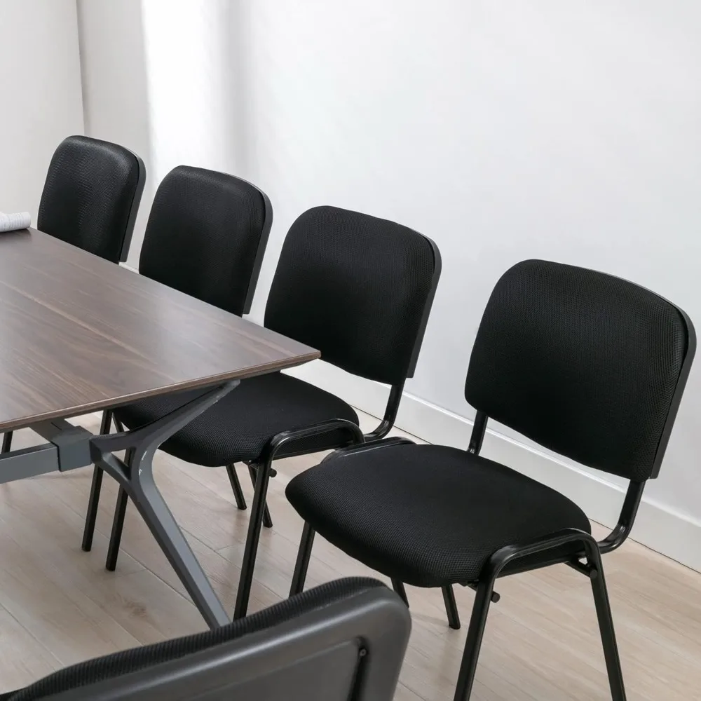 Chaises Empilables avec Revêtement en Maille pour Salle d'Entraînement, Salle de Réception et de Conférence, Ensemble de 5 Chaises Scolaires