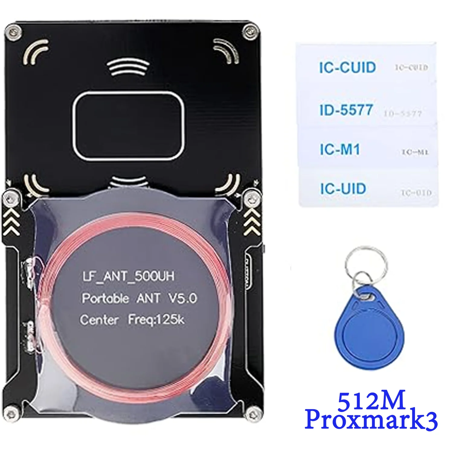 ProxMark3スマートチップコピー機、RFIDトークンデュプリケーター、ic idキークローンプログラマー、125KHz、t5577バッジライター、13.56mhz、512mリーダー