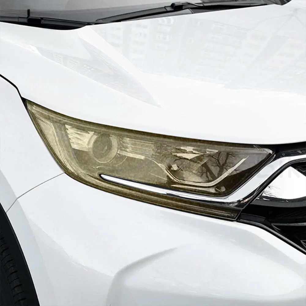 

2Pcs Car Headlight Protective Film Headlamp Transparent Black ppf TPU Sticker for Honda CR-V CRV 2017 2018 2019 2020 Accessories