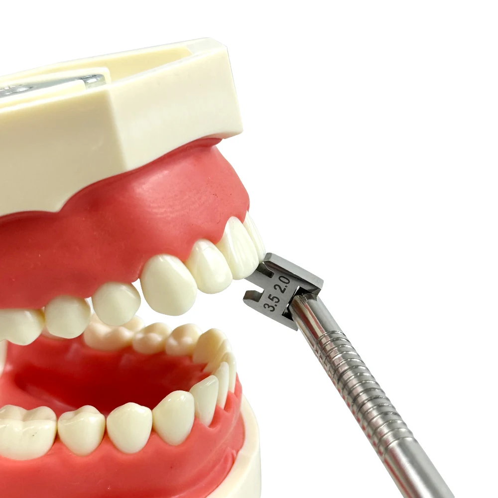 

Dental Bracket Positioner Gauge Orthodontic Bracket Position Adjustable Stainless Steel Locator Teeth Positioning Dentist Tools