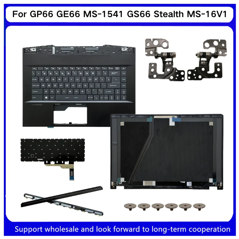 New ForKailxuling GP66 GE66 MS-1541 GS66 Stealth MS-16V1 Keyboard With Per-Key RGB Stealth /LCD Back/ Palmrest/LCD Hinge 5420312