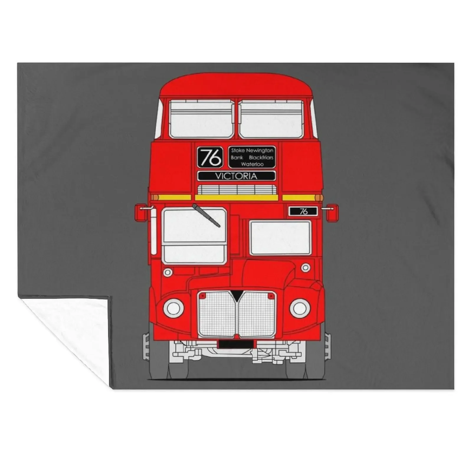 

Routemaster London Bus Throw Blanket funny gift heavy to sleep blankets and throws Weighted Blankets