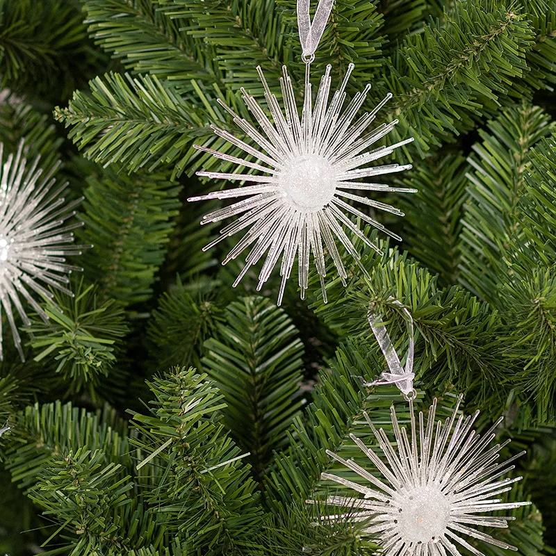 

Christmas Acrylic Decoration Pendant Simple Sun Explosion Star Pendant Christmas Tree Decoration Champagne Color