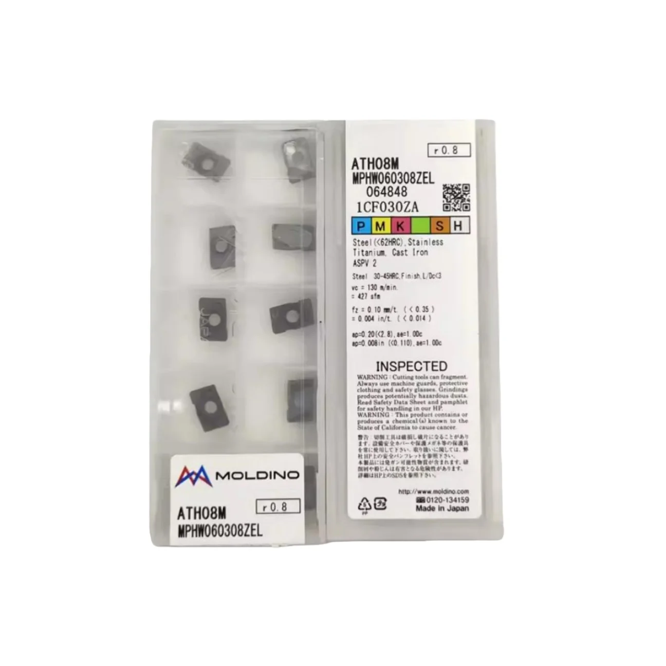 Lame de tournage CNC MPHW060304ZEL ATH08M/MPHW060308ZEL ATH08M/MPHW060320ZEL ATH08M, plaquettes en carbure, outil de coupe, 10 pièces