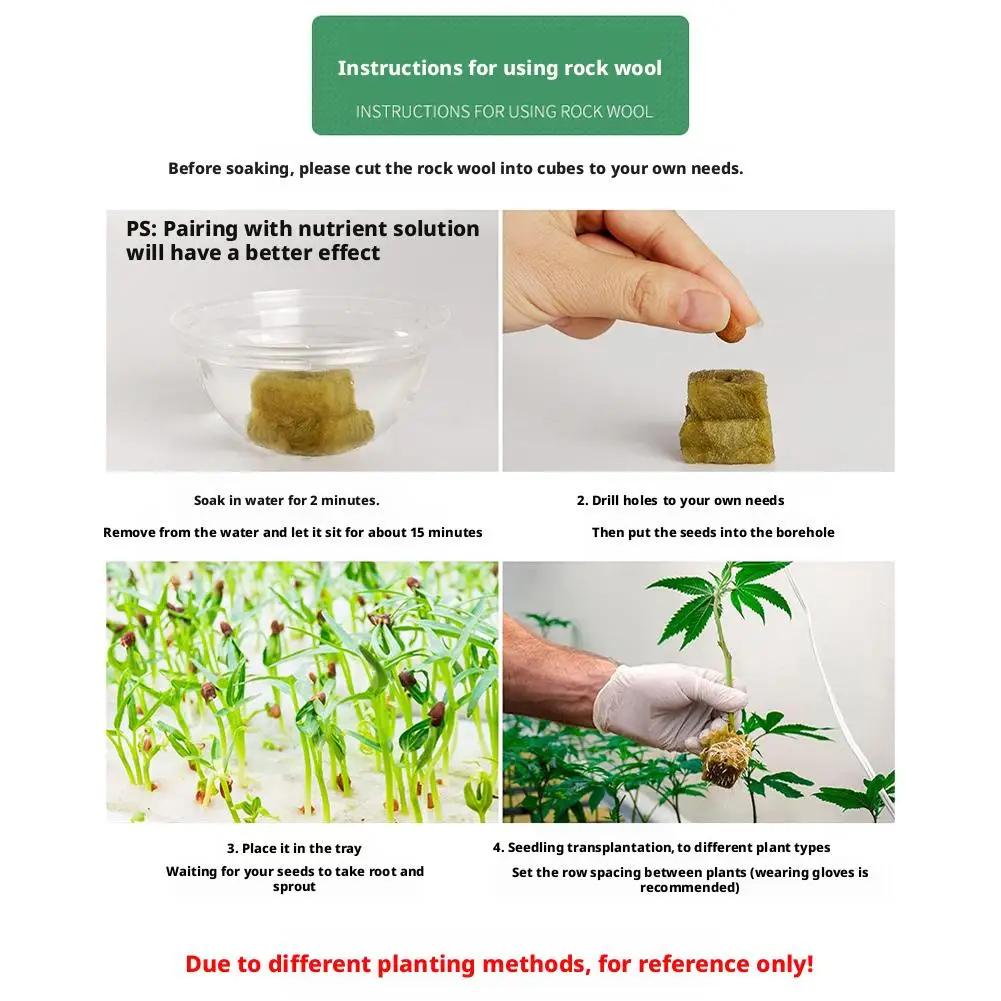 سطح مكعبات البذور الخضراء للإنبات الأمثل لإنبات البذور ونمو النباتات بدون تربة 2026 جديد #6