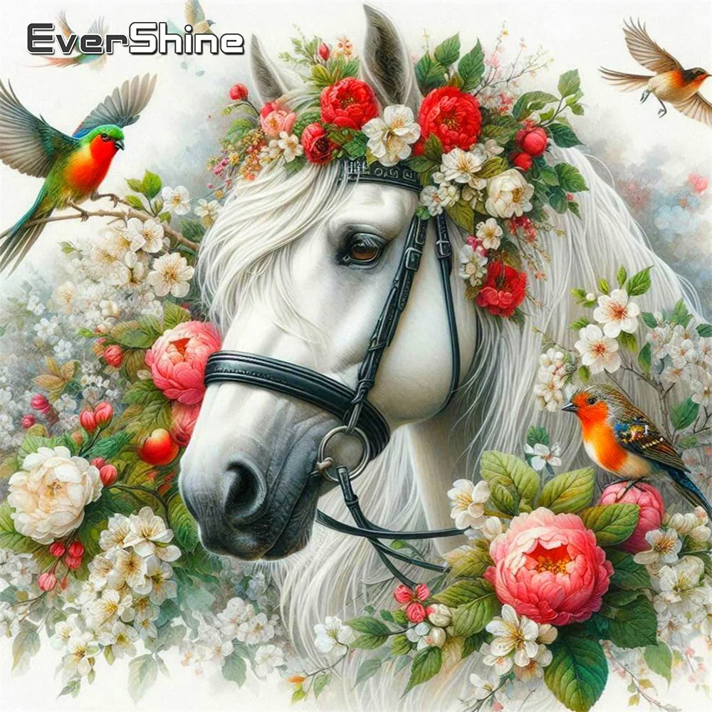 Evershine Vogel voller Platz Diamant Stickerei Tiere Malerei Pferd Strass Mosaik Blumen neue Ankunft handgemachtes Geschenk