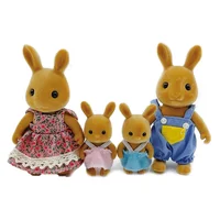 Forest Animal Family 1_12 Dollhouse Accessories Mini_yythk 4