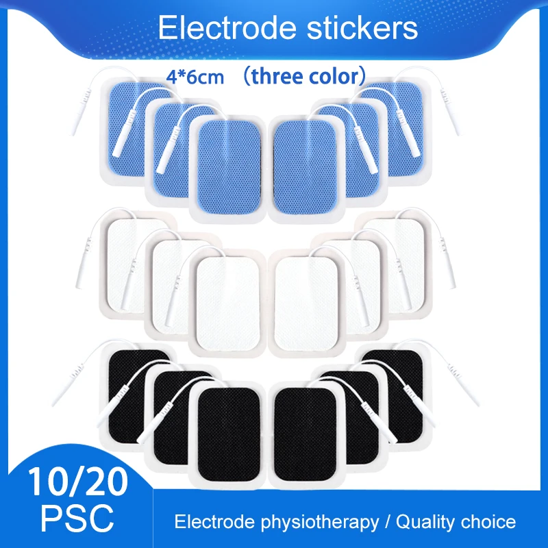 

10/20pcs EMS TENS Electro Pad Silicone Gel Electrode Pads Tens Electrodes Digital Therapy Machine Electrode Pads 2mm Plug