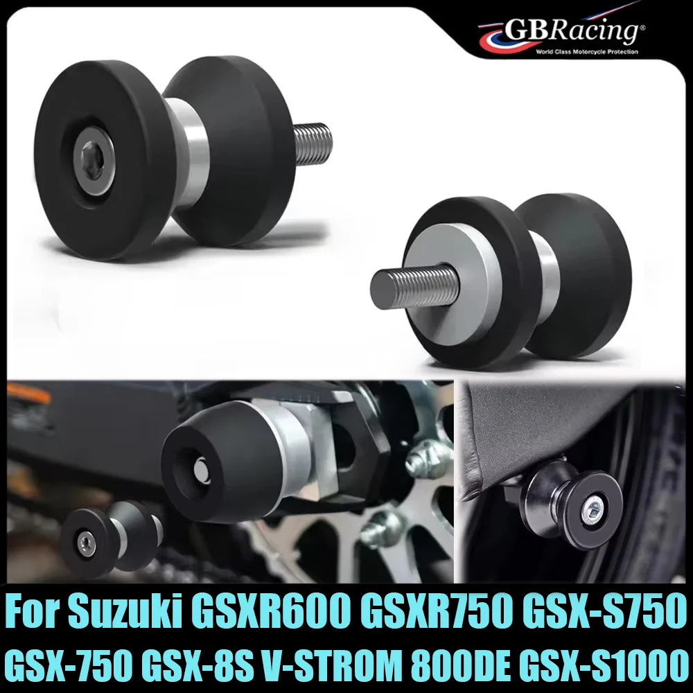 

For Suzuki GSXR600 GSXR750 GSX-S750 GSX-750 GSX-8S V-STROM 800DE GSX-S1000 Motorcycle Accessories Swingarm Spools Slider